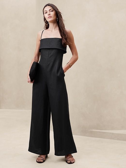 Onda Linen Jumpsuit sold by Banana Republic