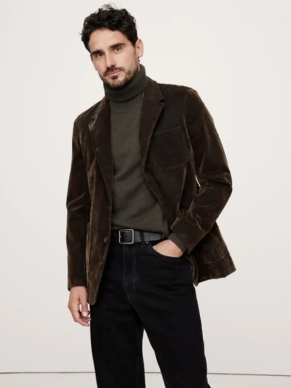 Italian Flocked-Twill Sport Coat sold by Banana Republic