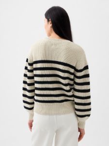 Shaker-Stitch Crewneck Sweater sold by GAP
