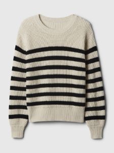 Shaker-Stitch Crewneck Sweater sold by GAP