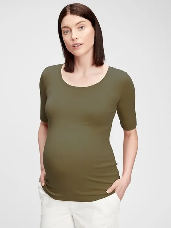 Maternity Modern Scoopneck T-Shirt sold by GAP