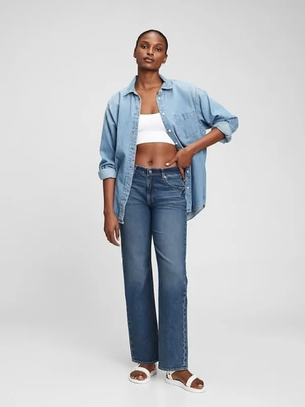Mid Rise '90s Loose Jeans with Washwell in Organic Cotton sold by GAP