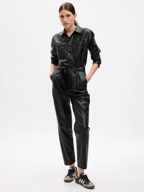 Vegan Leather Jumpsuit sold by GAP