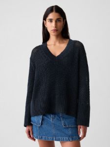 24/7 Split-Hem Crochet Sweater sold by GAP
