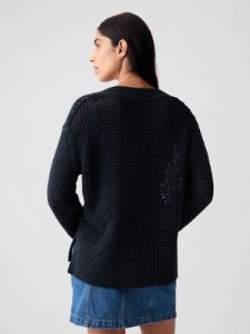 24/7 Split-Hem Crochet Sweater sold by GAP