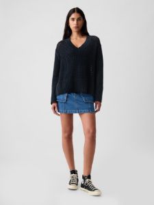 24/7 Split-Hem Crochet Sweater sold by GAP