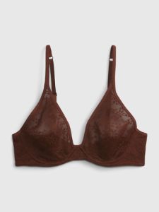 Bare Natural Lace Plunge Bra sold by GAP