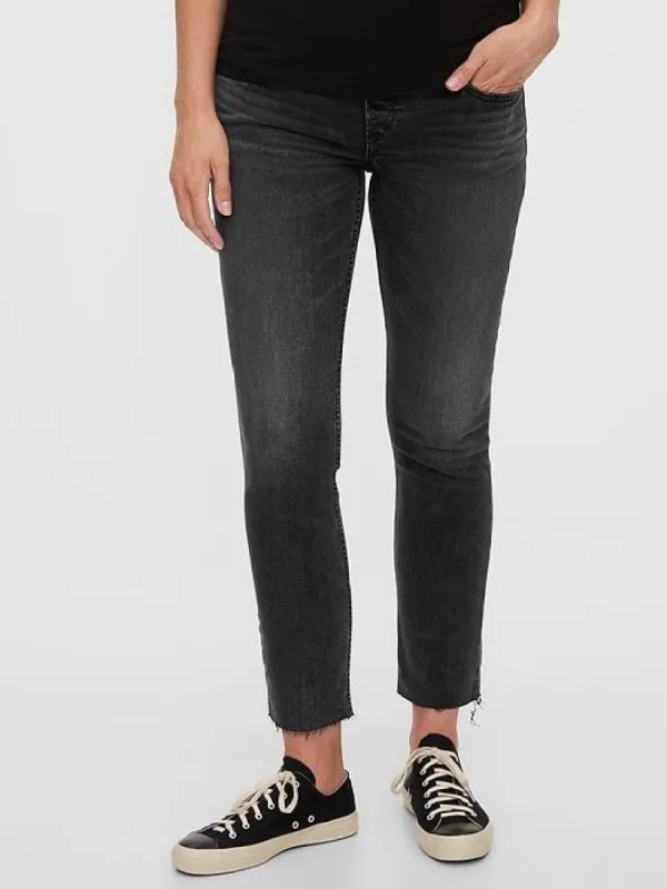 Maternity Full Panel Cigarette Jeans With Washwell™ sold by GAP