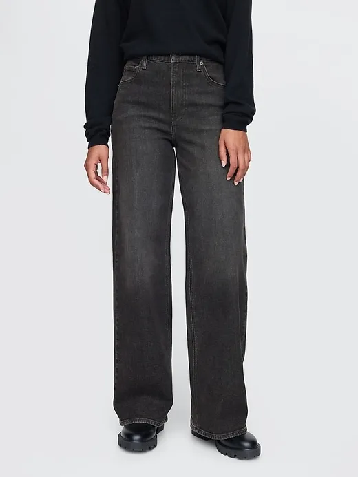 High Rise Stride Wide-Leg Jeans sold by GAP product image thumbnail 2