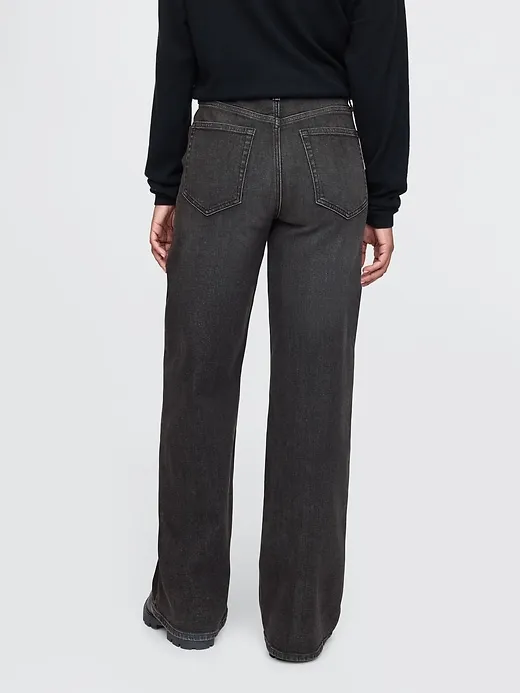 High Rise Stride Wide-Leg Jeans sold by GAP product image thumbnail 4