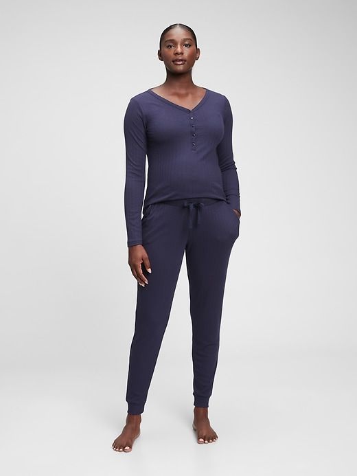 Maternity Henley Knit Sleep Set sold by GAP