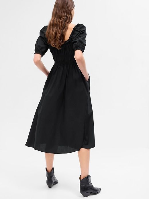 Puff Sleeve Midi Dress sold by GAP product image thumbnail 2