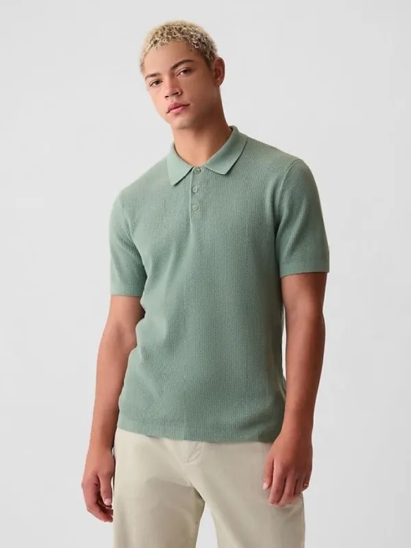 Textured Polo Shirt sold by GAP