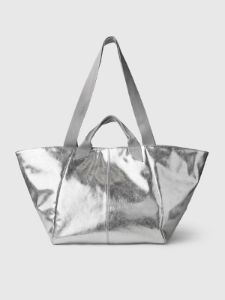 Metallic Vegan Leather Tote Bag sold by GAP