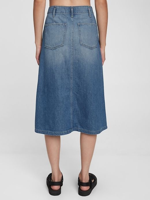 Denim Midi Skirt sold by GAP product image thumbnail 5