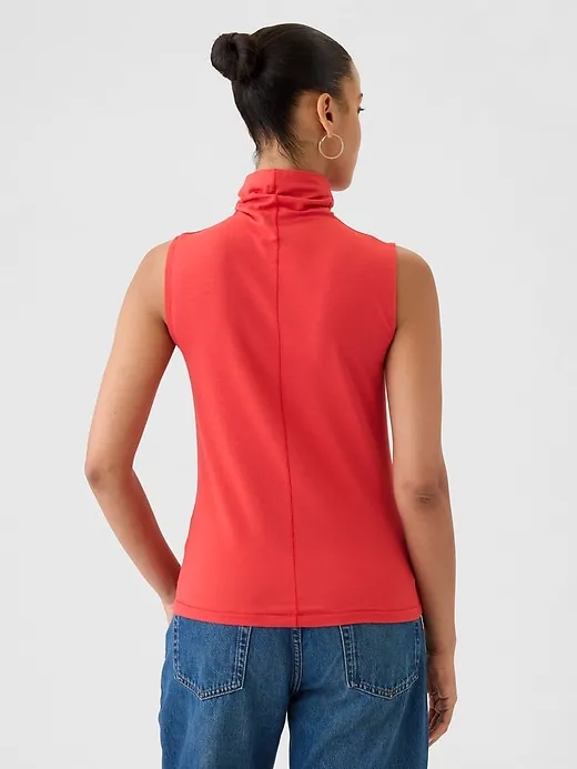 Featherweight Turtleneck Tank Top sold by GAP product image thumbnail 2