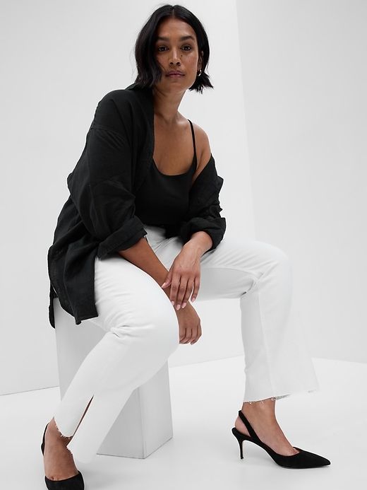 Mid Rise Split-Hem '90s Loose Jeans sold by GAP product image thumbnail 4