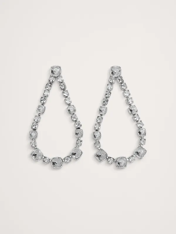Maxima Rhinestone Teardrop Earrings by Aureus + Argent sold by Banana Republic