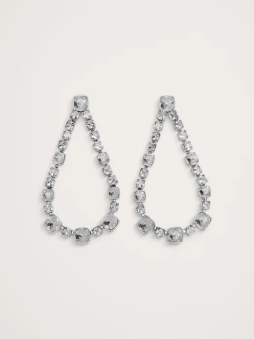 Maxima Rhinestone Teardrop Earrings by Aureus + Argent sold by Banana Republic