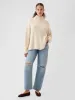 Oversized Split-Hem Mockneck Sweater sold by GAP