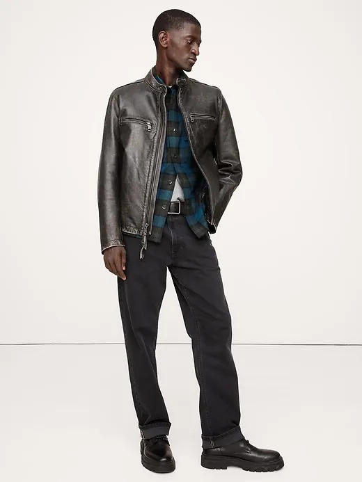 Heavyweight Flannel Wool-Blend Overshirt sold by Banana Republic product image thumbnail 3