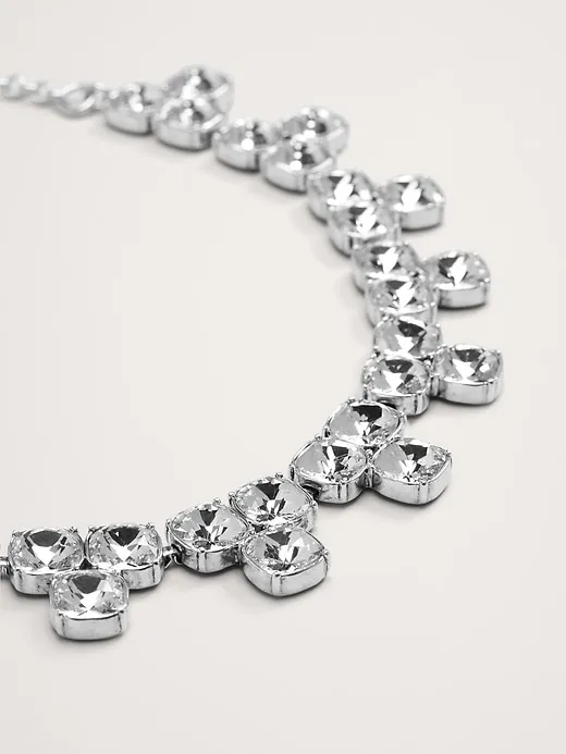 Maxima Rhinestone Statement Necklace by Aureus + Argent sold by Banana Republic product image thumbnail 2