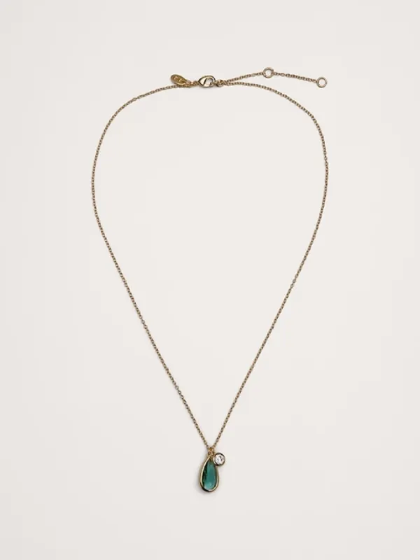 Mermaid Teardrop Charm Crystal Necklace by Aureus + Argent sold by Banana Republic