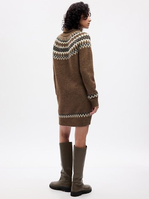 Fair Isle Turtleneck Mini Sweater Dress sold by GAP product image thumbnail 3