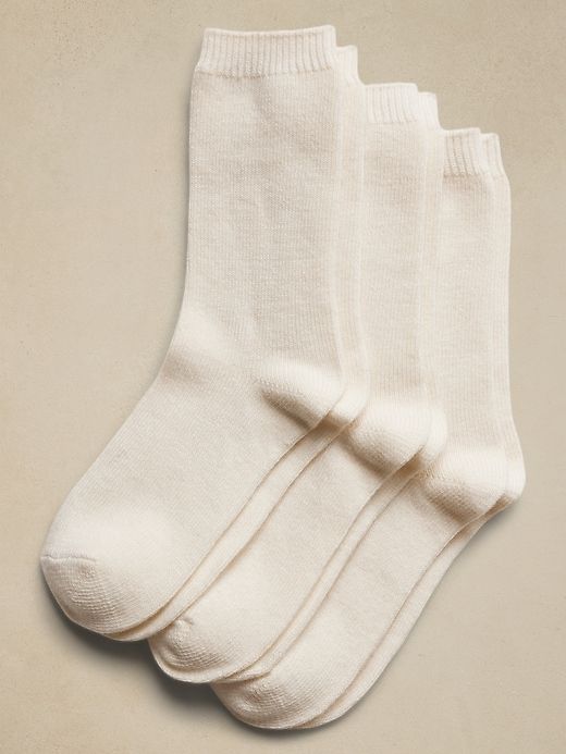 Cozy Sock with a Touch of Cashmere 3-Pack sold by Banana Republic