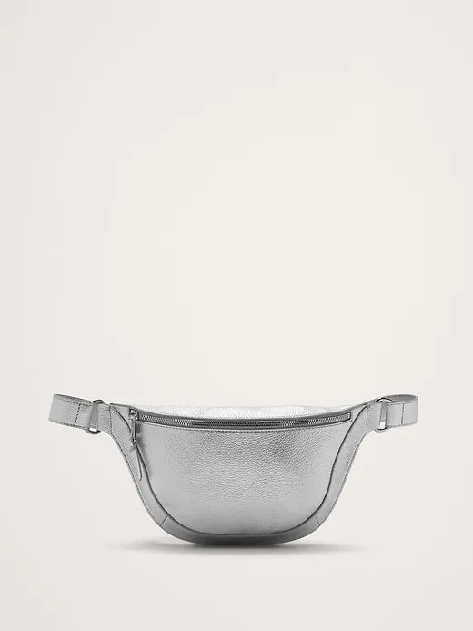 Metallic Leather Belt Bag sold by Banana Republic
