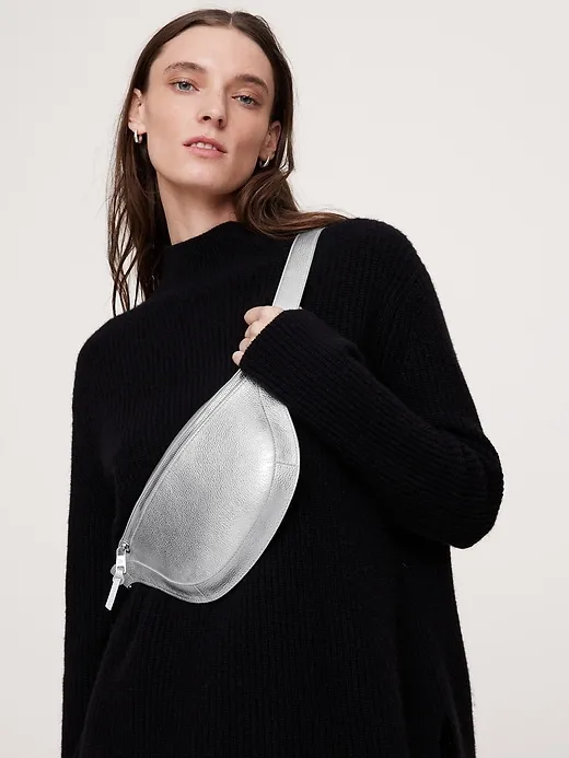 Metallic Leather Belt Bag sold by Banana Republic product image thumbnail 2