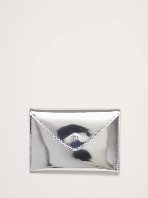 Leather Mini Envelope Pouch sold by Banana Republic