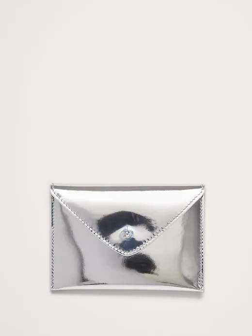 Leather Mini Envelope Pouch sold by Banana Republic