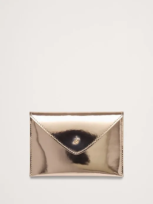 Leather Mini Envelope Pouch sold by Banana Republic
