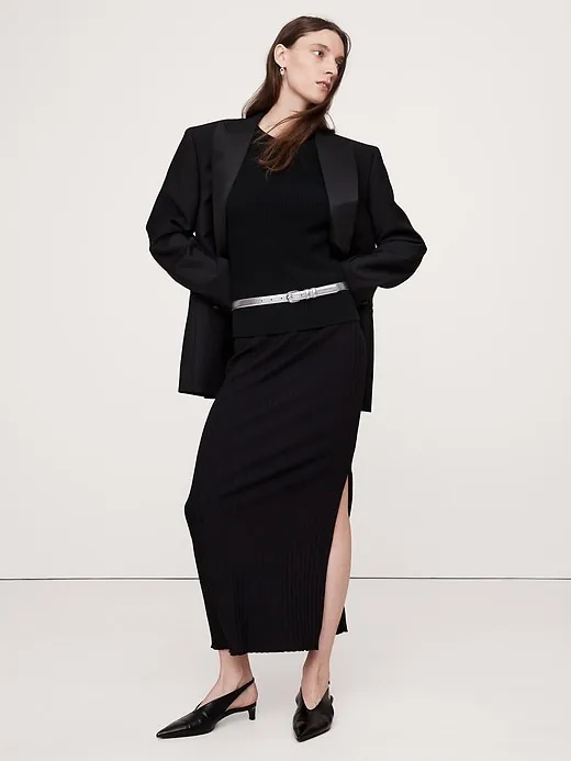 Slim Metallic Leather Belt sold by Banana Republic product image thumbnail 2