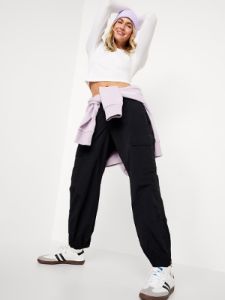 High-Waisted Ankle-Zip Cargo Joggers sold by GAP