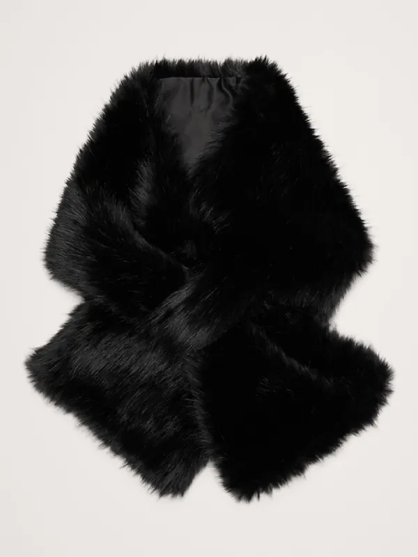 Faux Fur Pull-Through Scarf sold by Banana Republic