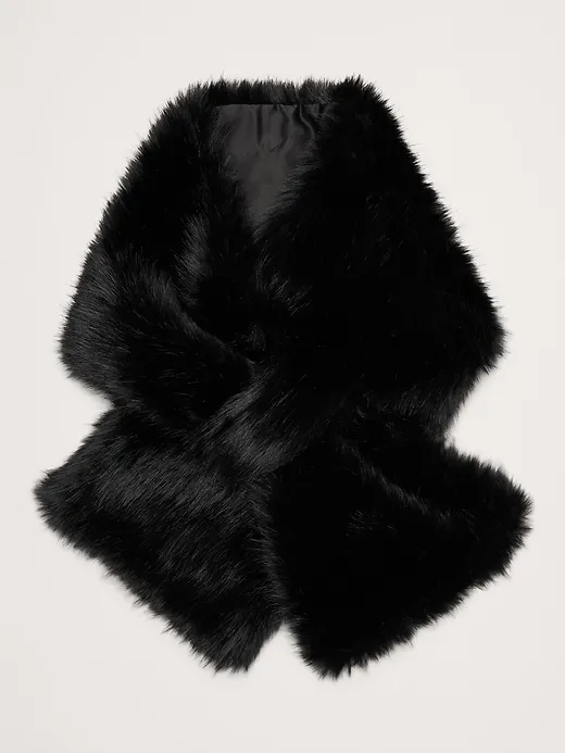 Faux Fur Pull-Through Scarf sold by Banana Republic