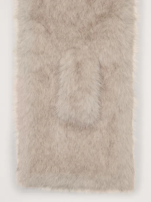 Faux Fur Pull-Through Scarf sold by Banana Republic product image thumbnail 2