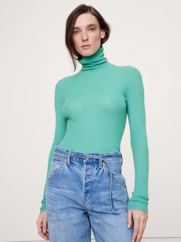 Featherweight Cashmere Turtleneck Sweater sold by Banana Republic