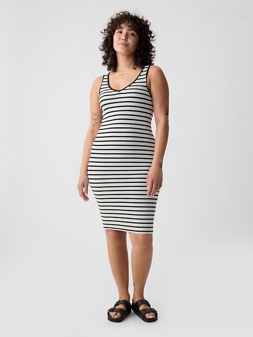 Rib Midi Tank Dress sold by GAP product image thumbnail 4