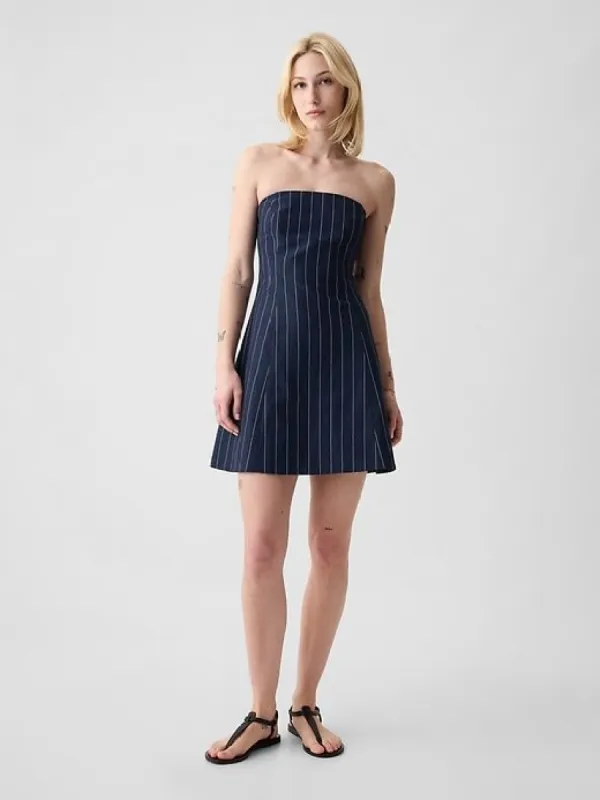 Linen-Cotton Mini Dress sold by GAP
