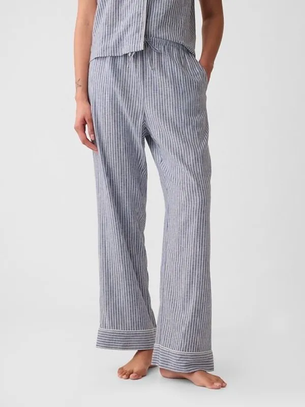 Linen-Blend PJ Pants sold by GAP