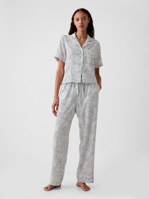 Linen-Blend PJ Pants sold by GAP product image thumbnail 3
