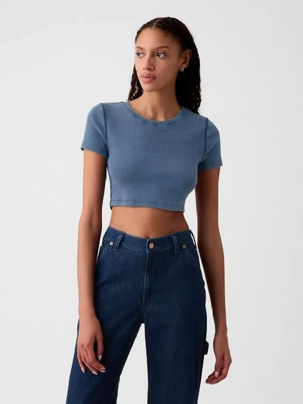 Modern Rib Ultra-Cropped T-Shirt sold by GAP