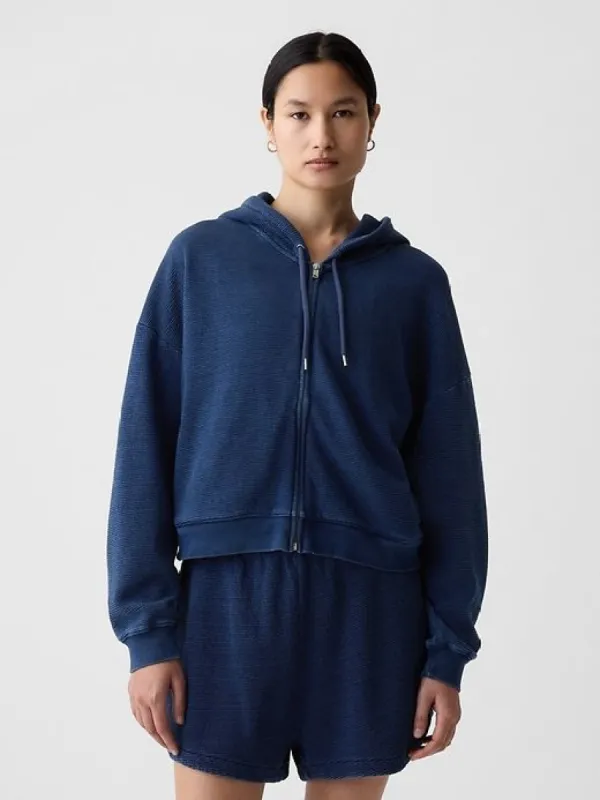 Textured Cropped Hoodie sold by GAP