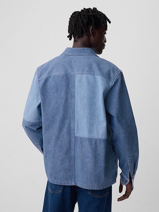 【2plan】Hamb Work Patch Denim Shirt 2PLAN