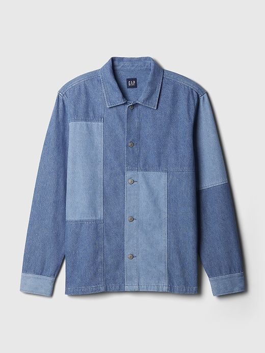 【2plan】Hamb Work Patch Denim Shirt 2PLAN