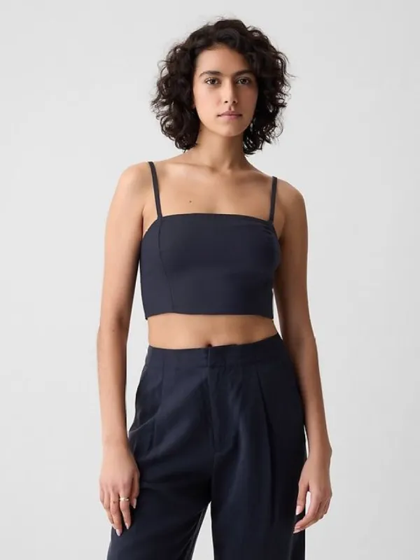 Linen-Cotton Ultra-Cropped Cami sold by GAP