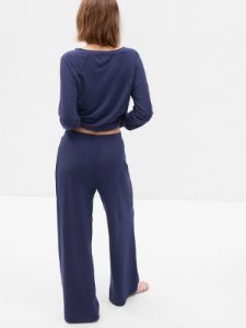 Wide-Leg Pleated PJ Pants sold by GAP